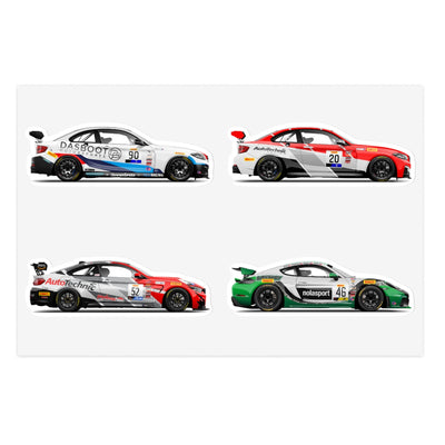JCD Racing Sticker Sheet